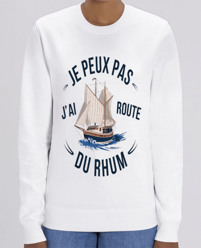 Sweat-shirt je peux pas j'ai route du rhum Par bwilfy