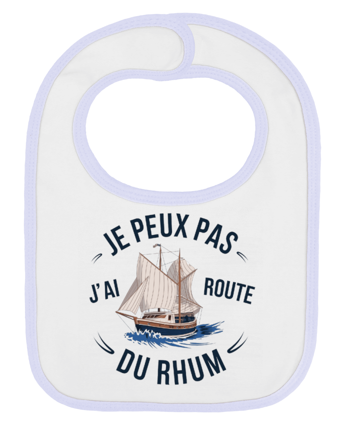 Bavoir bébé uni je peux pas j'ai route du rhum par bwilfy