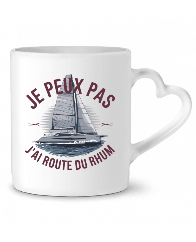 Mug coeur je peux pas j'ai route du rhum par bwilfy