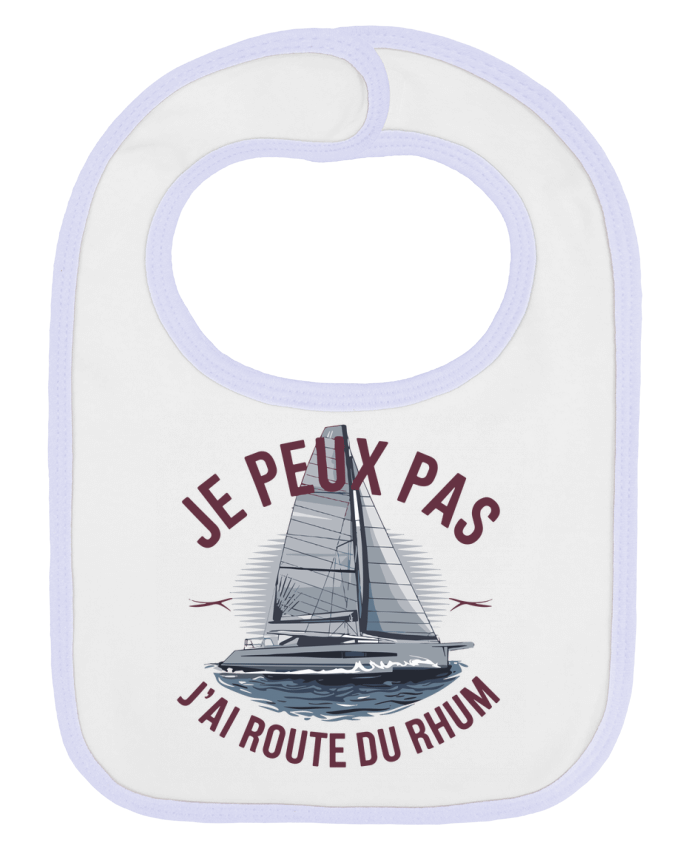 Bavoir bébé uni je peux pas j'ai route du rhum par bwilfy