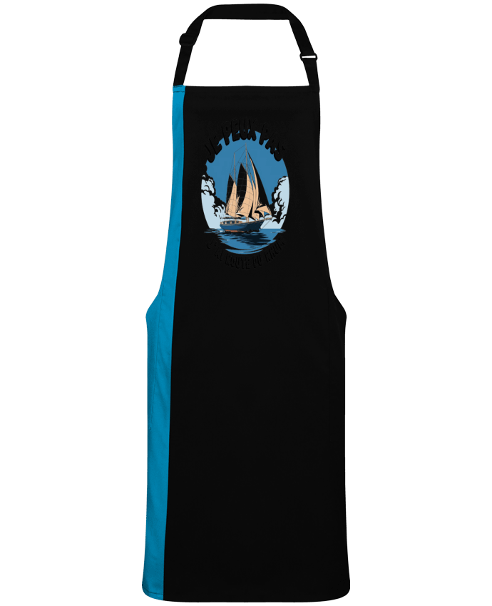 Tablier bicolore je peux pas j'ai route du rhum par  bwilfy