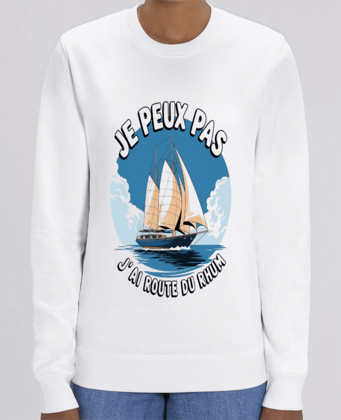 Sweat-shirt je peux pas j'ai route du rhum Par bwilfy