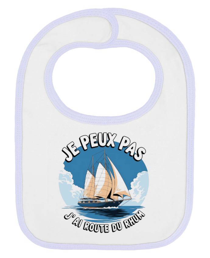 Bavoir bébé uni je peux pas j'ai route du rhum par bwilfy