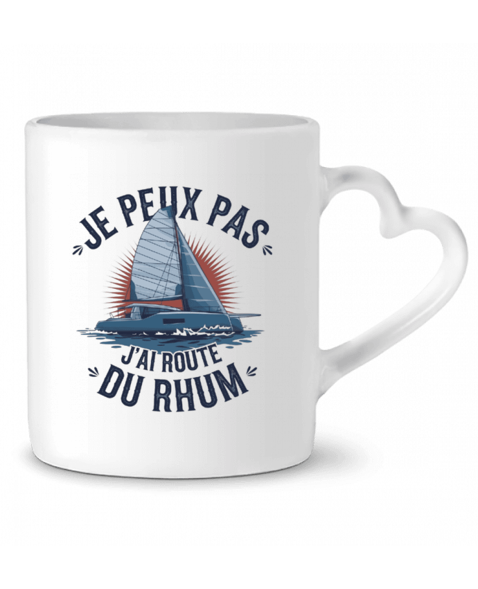 Mug coeur je peux pas j'ai route du rhum par bwilfy