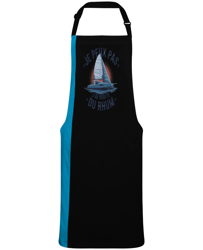 Tablier bicolore je peux pas j'ai route du rhum par  bwilfy