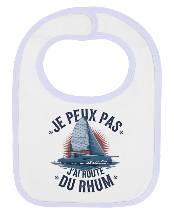 Bavoir bébé uni je peux pas j'ai route du rhum par bwilfy