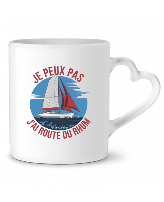Mug coeur je peux pas j'ai route du rhum par bwilfy