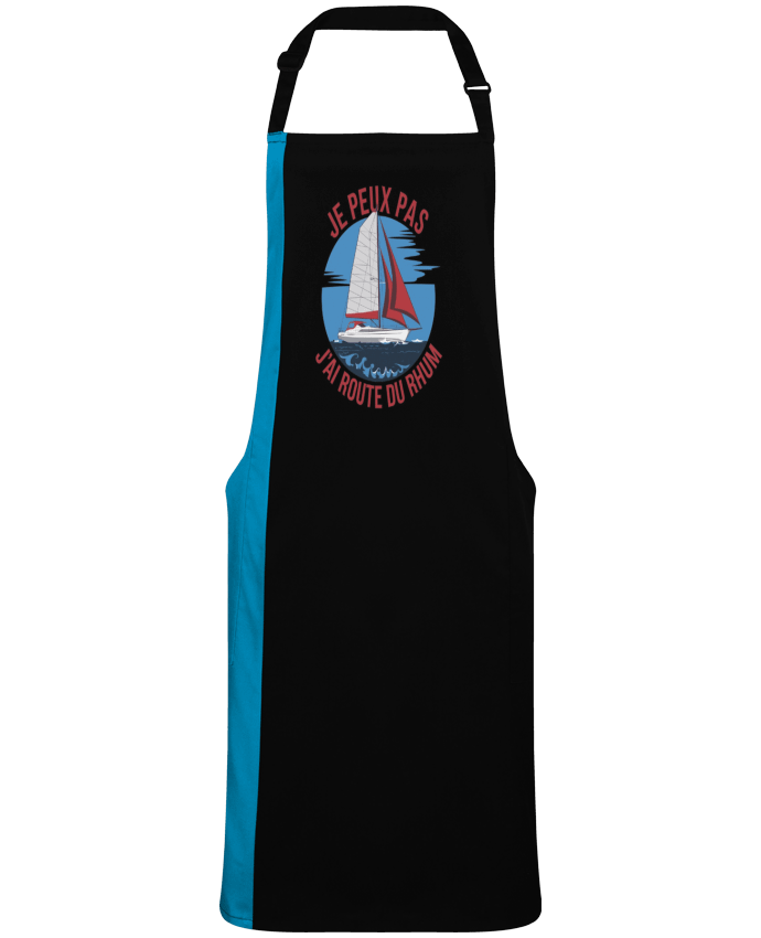 Tablier bicolore je peux pas j'ai route du rhum par  bwilfy
