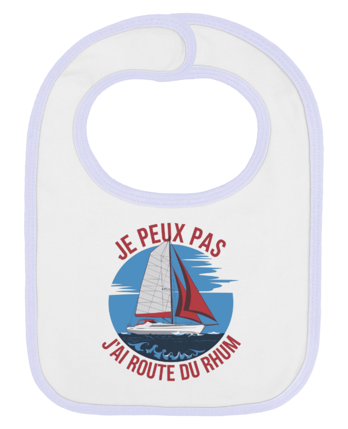 Bavoir bébé uni je peux pas j'ai route du rhum par bwilfy