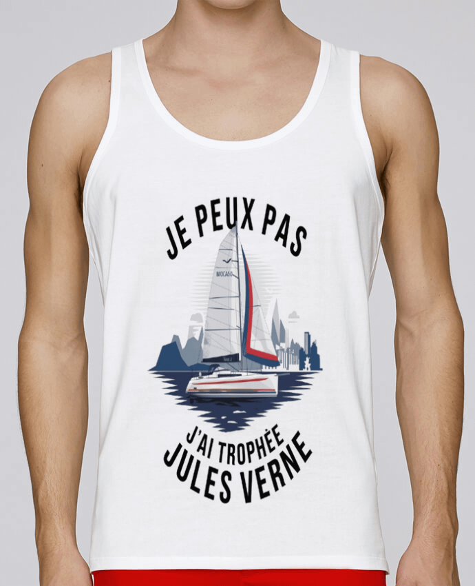 Débardeur homme je peux pas j'ai trophée Jules verne par bwilfy 100% coton bio