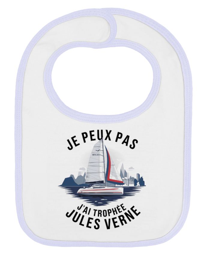 Bavoir bébé uni je peux pas j'ai trophée Jules verne par bwilfy