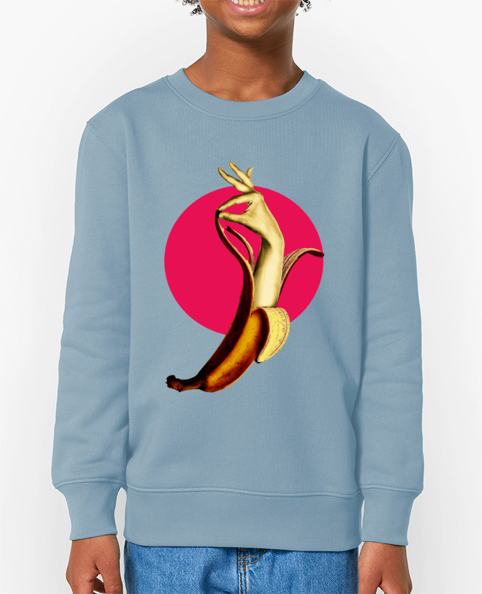 Sweat-shirt écoresponsable à col rond enfant El banana Par  ali_gulec