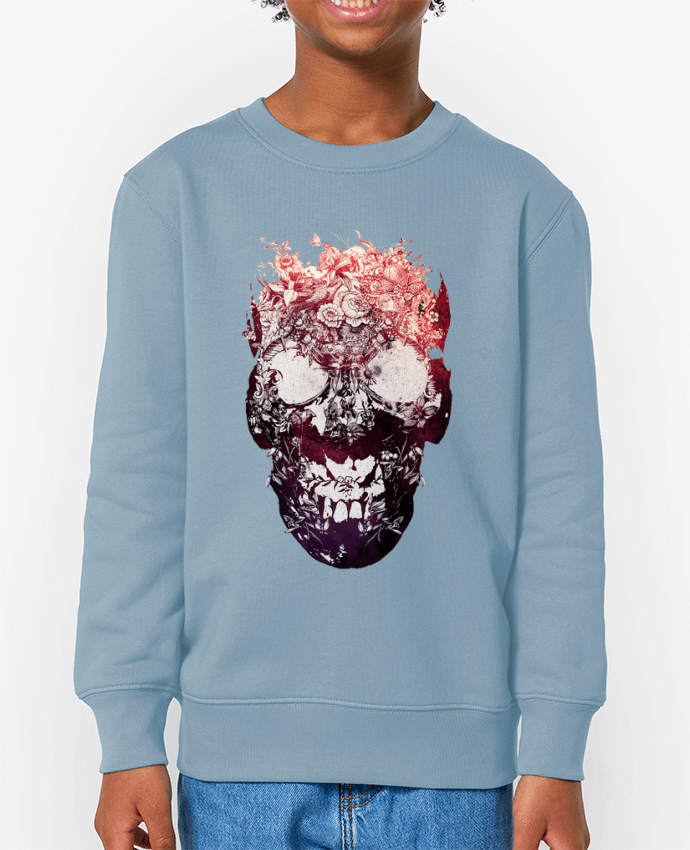Sweat-shirt enfant Floral skull Par  ali_gulec
