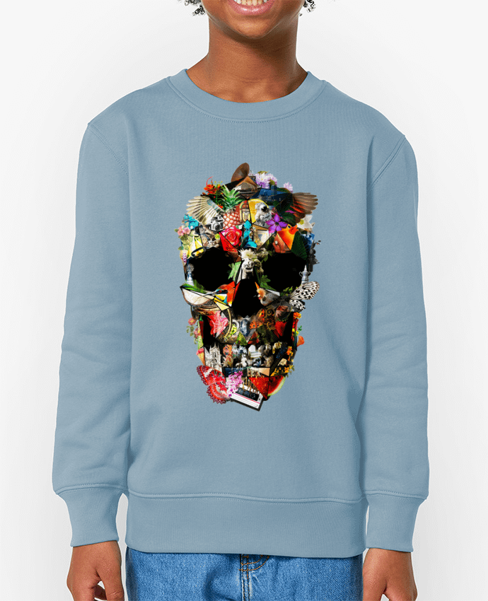 Sweat-shirt écoresponsable à col rond enfant Fragile Par  ali_gulec