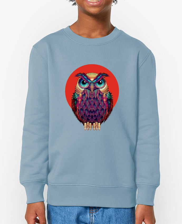 Sweat-shirt écoresponsable à col rond enfant Owl Par  ali_gulec