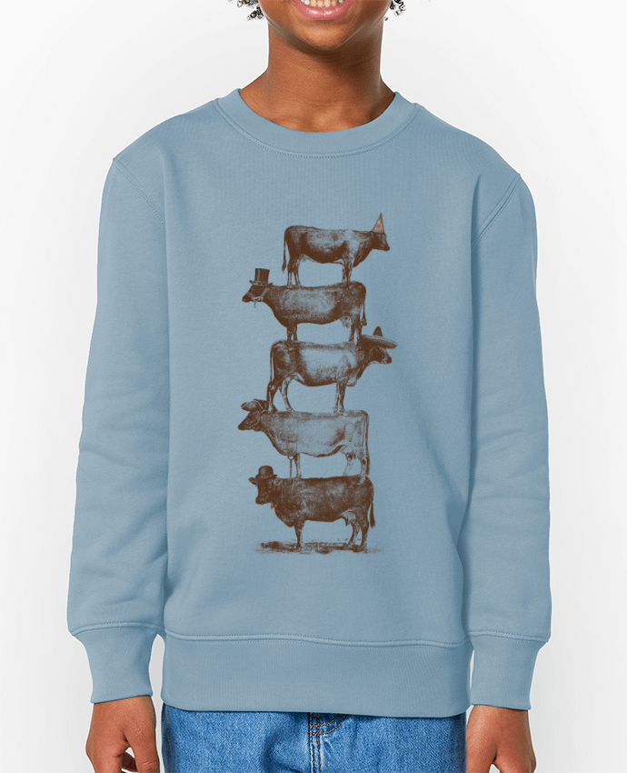 Sweat-shirt enfant Cow Cow Nuts Par  Florent Bodart