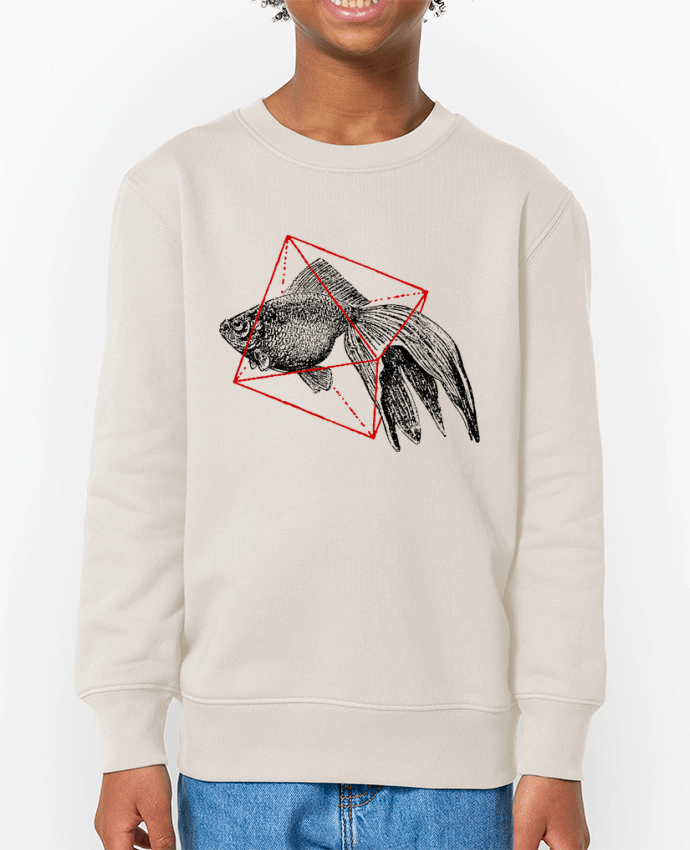 Sweat-shirt enfant Fish in geometrics II Par  Florent Bodart