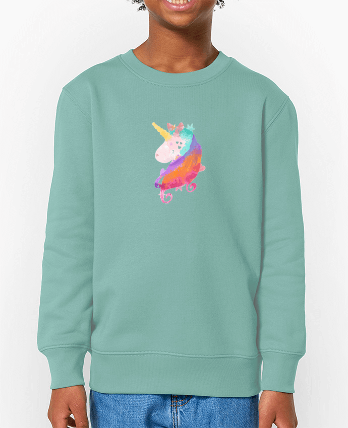 Sweat-shirt enfant Watercolor Unicorn Par  PinkGlitter