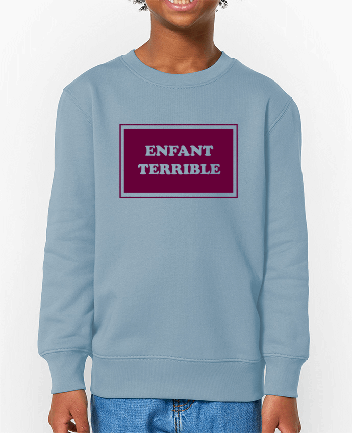 Sweat-shirt écoresponsable à col rond enfant Enfant terrible Par  tunetoo