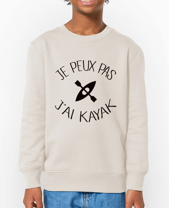 Sweat-shirt enfant Je peux pas j'ai kayak Par  Freeyourshirt.com