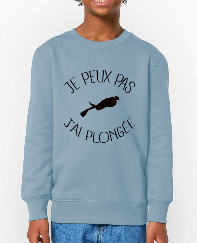 Sweat-shirt enfant Je peux pas j'ai plongée Par  Freeyourshirt.com