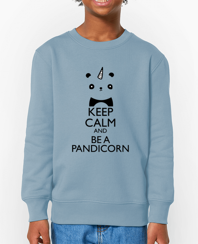 Sweat-shirt enfant keep calm and be a Pandicorn Par  tunetoo