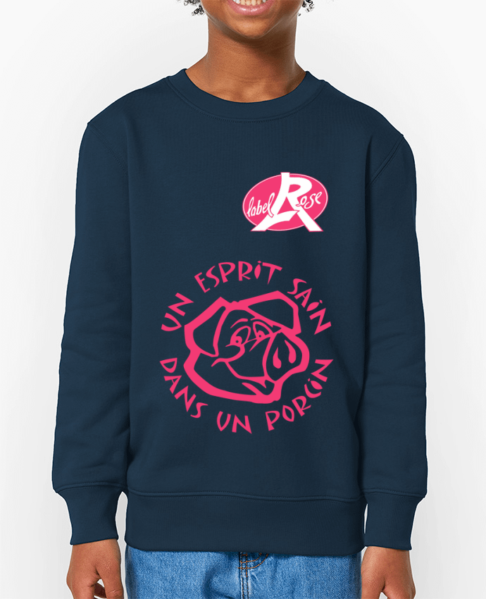 Sweat-shirt enfant un esprit sain dans un  porcin Par  LabelRose