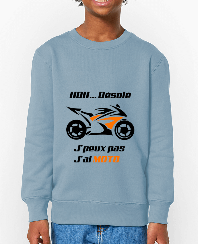 Sweat-shirt enfant J'peux pas j'ai moto Par  MotorWave's