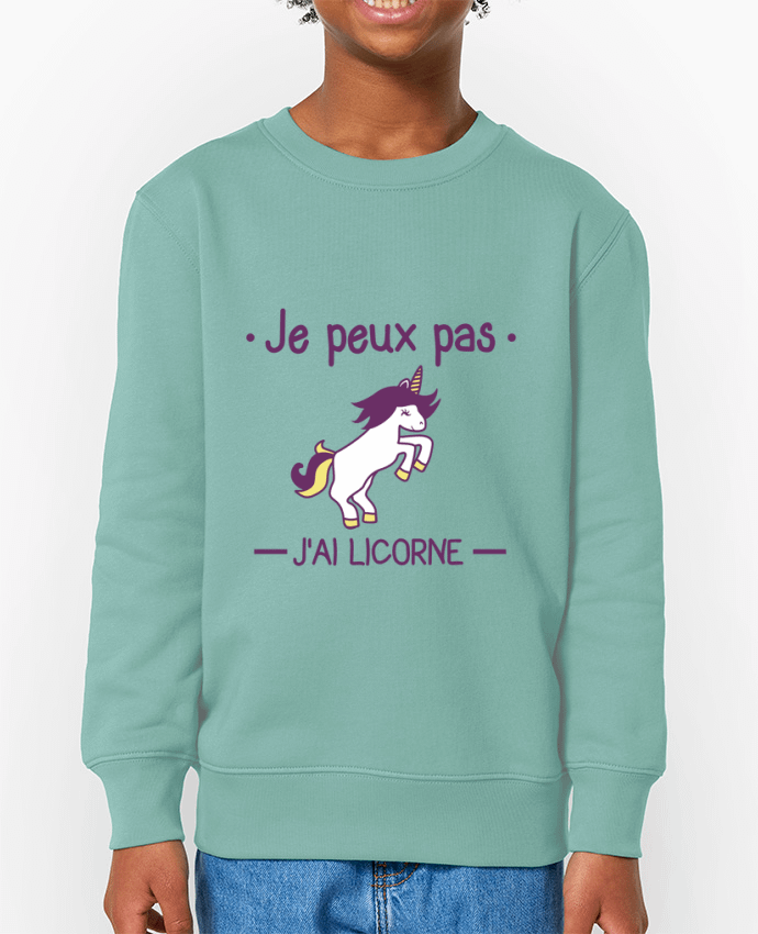 Sweat-shirt enfant Je peux pas j'ai licorne Par  Benichan