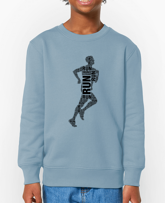 Sweat-shirt enfant Silhouette running Par  justsayin