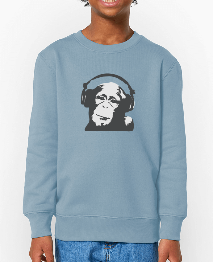 Sweat-shirt enfant DJ monkey Par  justsayin