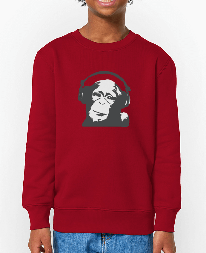 Sweat-shirt enfant DJ monkey Par  justsayin