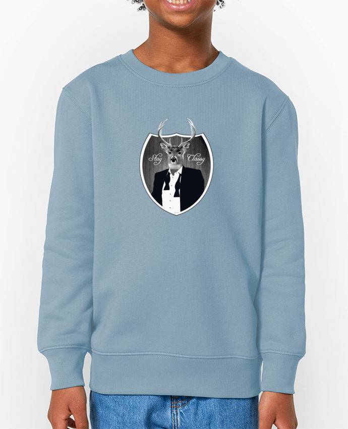 Sweat-shirt enfant Cerf Stay classy Par  justsayin