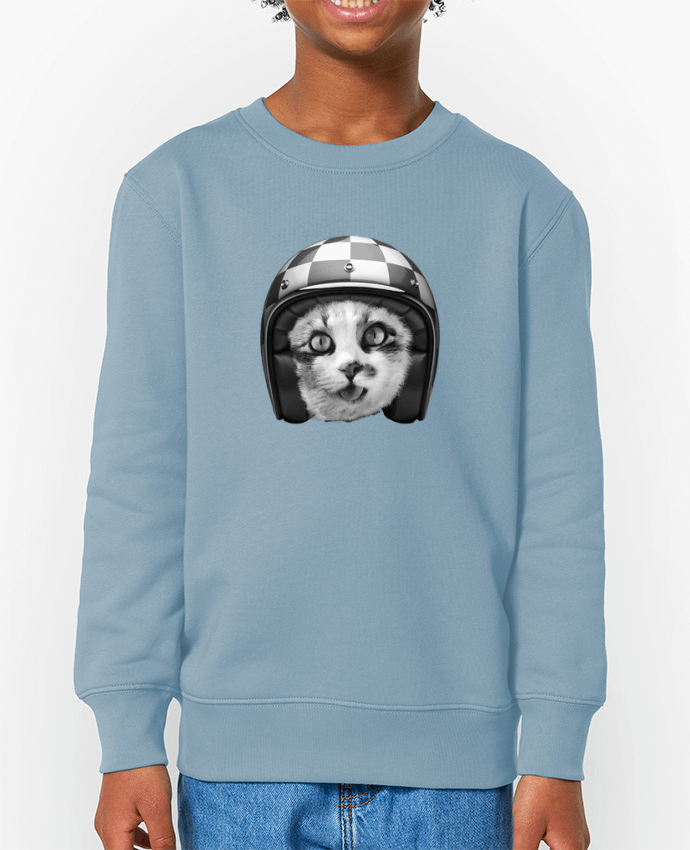 Sweat-shirt enfant Biker cat Par  justsayin