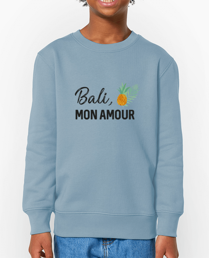 Sweat-shirt écoresponsable à col rond enfant Bali, mon amour Par  IDÉ'IN