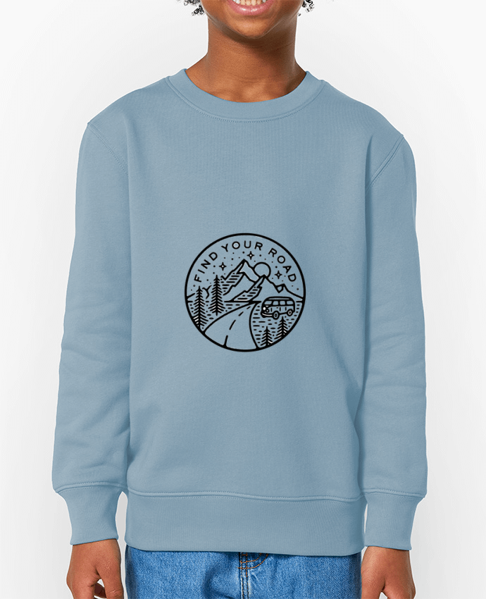 Sweat-shirt enfant FIND YOUR ROAD Par  Likagraphe