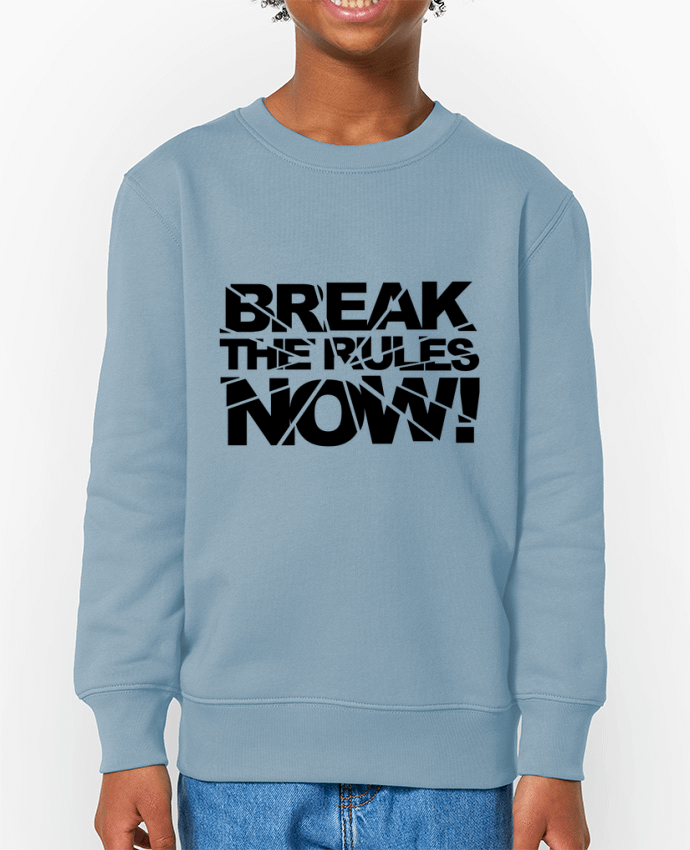 Sweat-shirt enfant Break The Rules Now ! Par  Freeyourshirt.com
