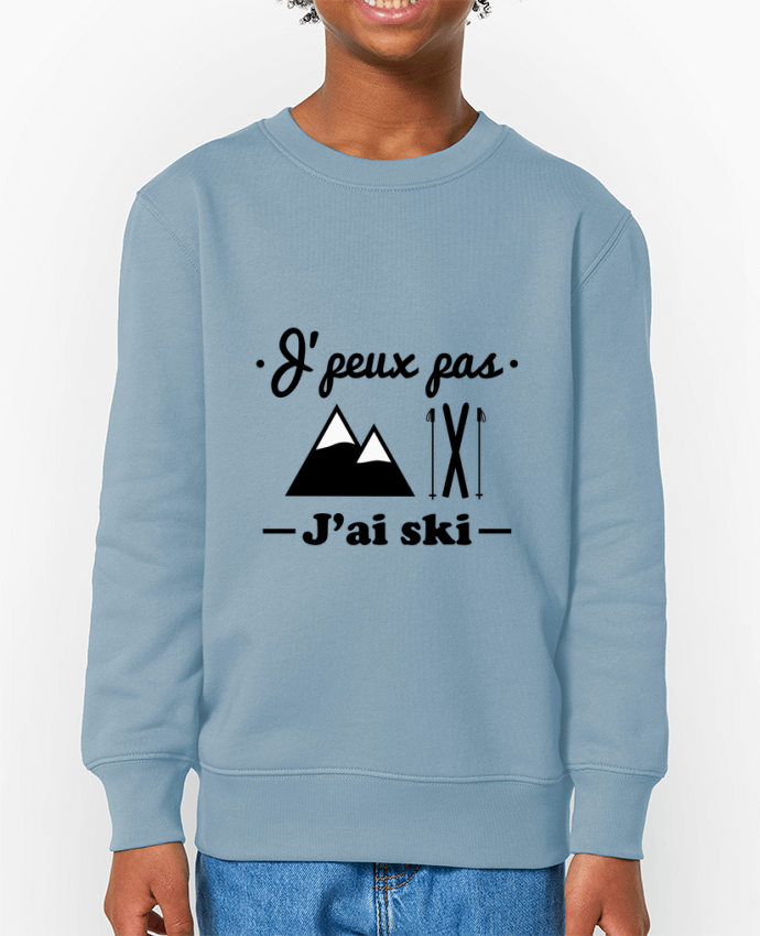 Sweat-shirt enfant J'peux pas j'ai ski Par  Benichan