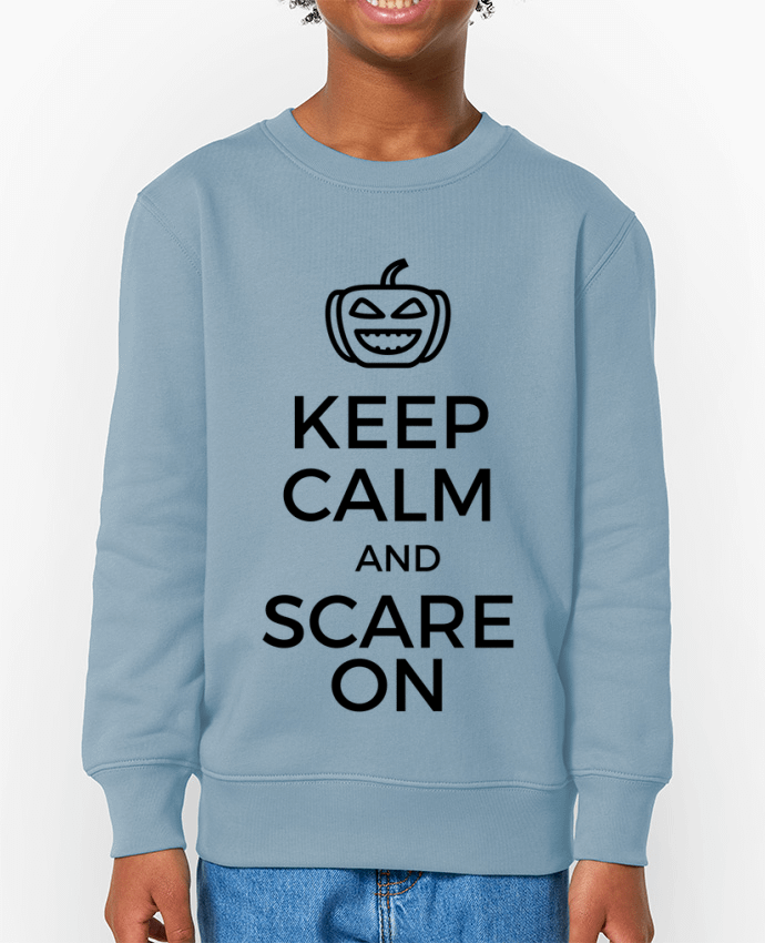 Sweat-shirt enfant Keep Calm and Scare on Pumpkin Par  tunetoo