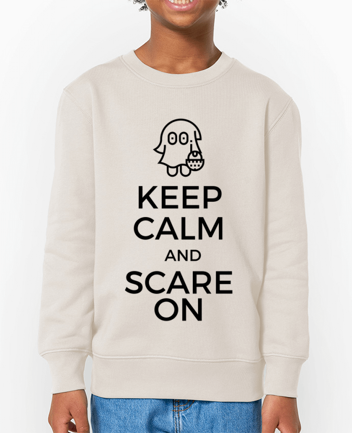 Sweat-shirt enfant Keep Calm and Scare on little Ghost Par  tunetoo