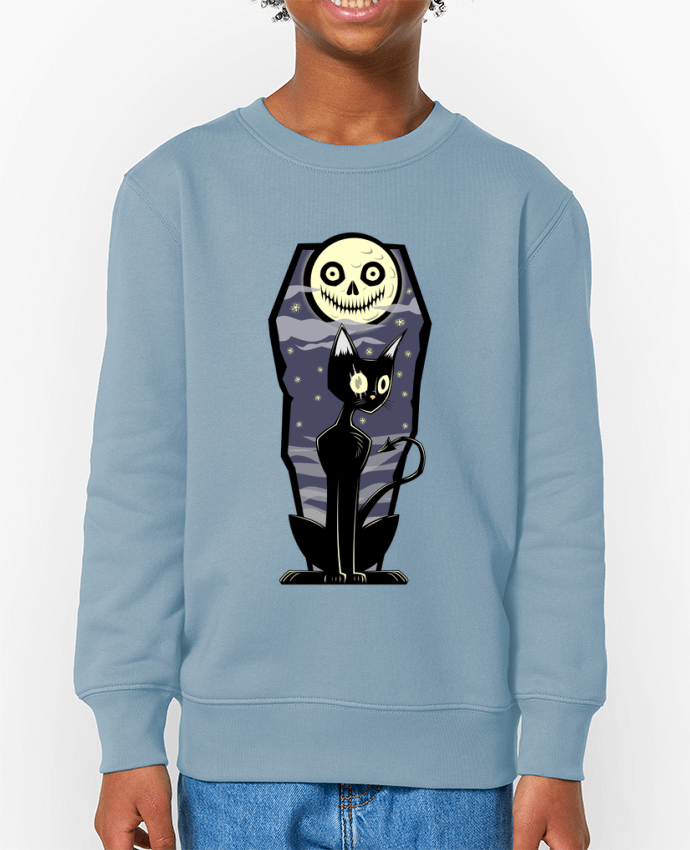 Sweat-shirt enfant Coffin Cat Par  SirCostas
