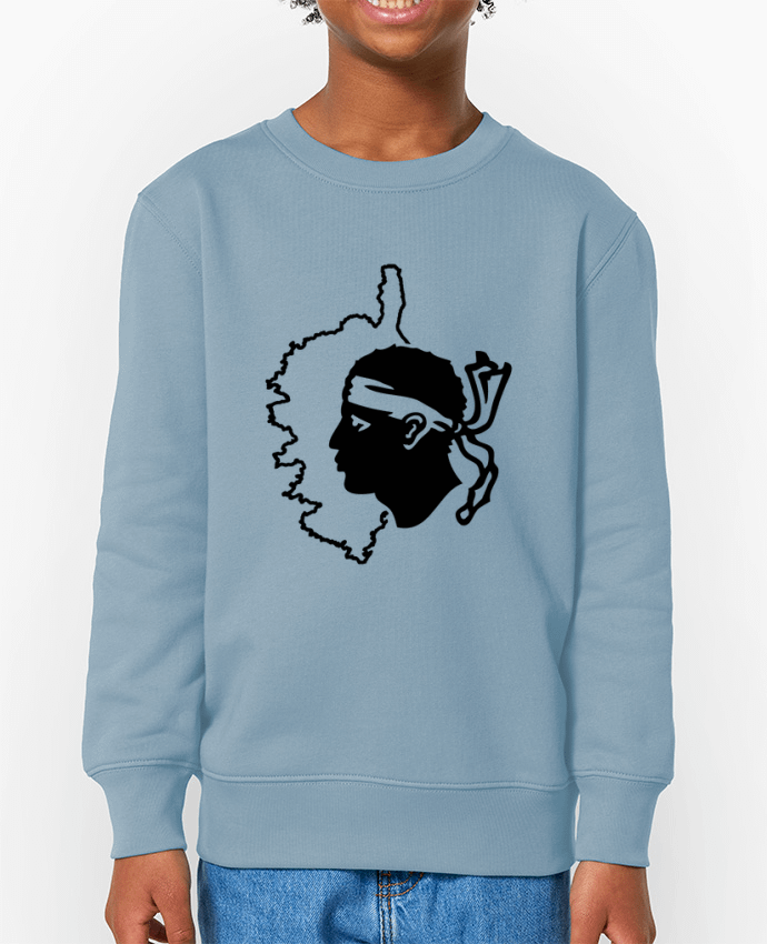 Sweat-shirt enfant Corse Carte et drapeau Par  Freeyourshirt.com