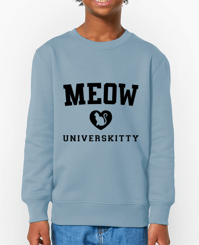 Sweat-shirt enfant Meow Universkitty Par  Freeyourshirt.com