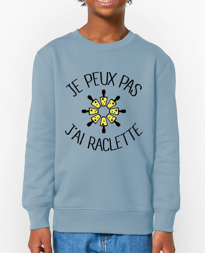 Sweat-shirt enfant Je peux pas j'ai Raclette Par  Freeyourshirt.com