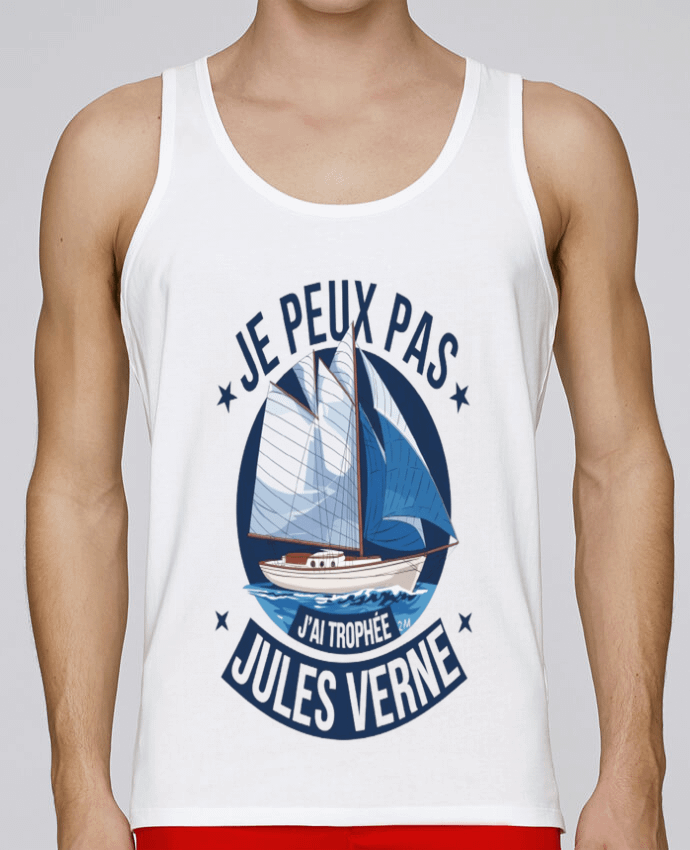Débardeur homme je peux pas j'ai trophée Jules verne par bwilfy 100% coton bio