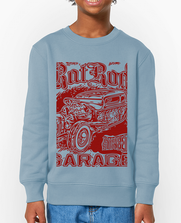 Sweat-shirt enfant Hot rod garage Par  David