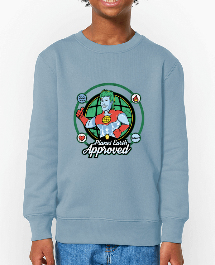 Sweat-shirt enfant Planet Earth Approved Par  Kempo24