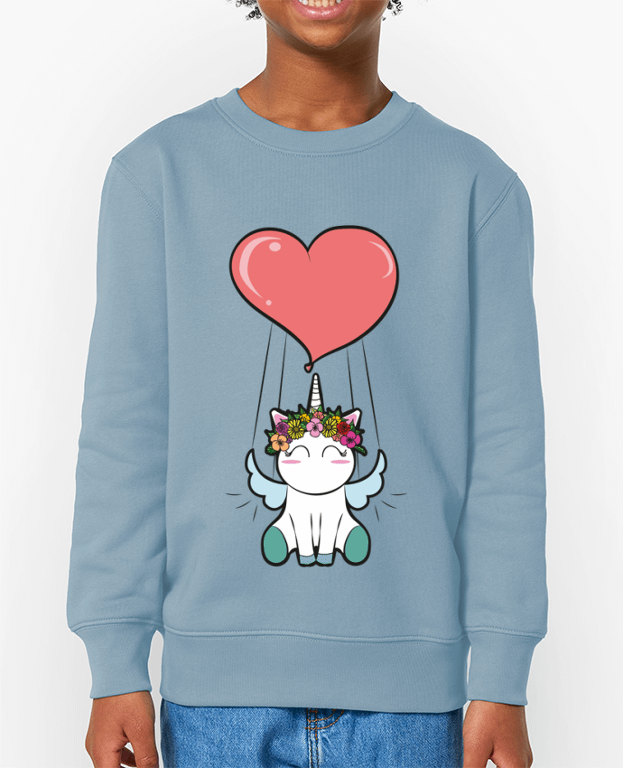 Sweat-shirt enfant Lovely unicorn Par  