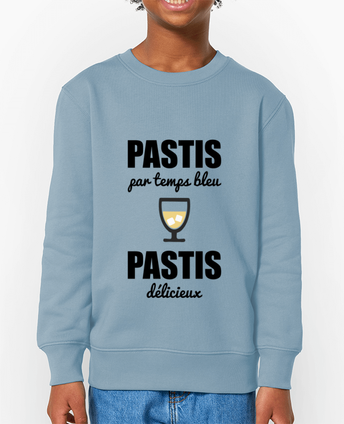 Sweat-shirt enfant Pastis par temps bleu pastis délicieux Par  Benichan