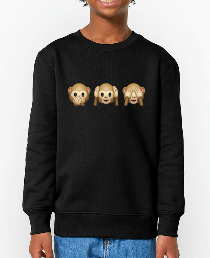 Sweat-shirt enfant Three monkeys Par  Bichette